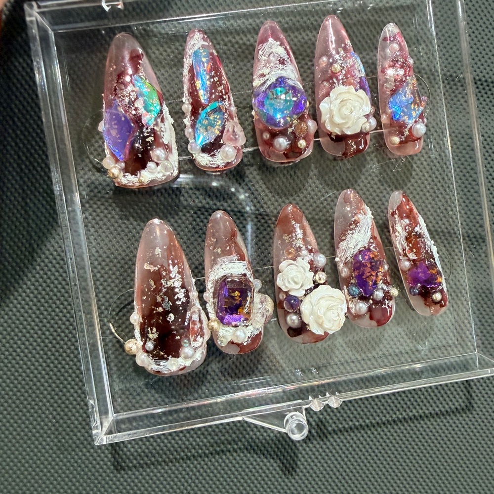 Handmade Press-On Nails Set ｜ 10 pcs set
